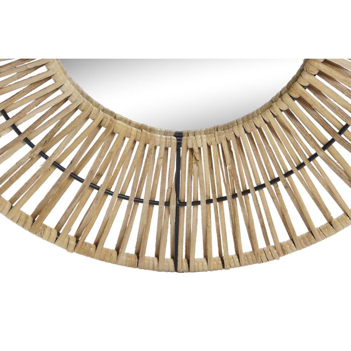 DKD Home Decor Espejo Tropical Marron Ratan 52 x 72 x 2.5 cm 1