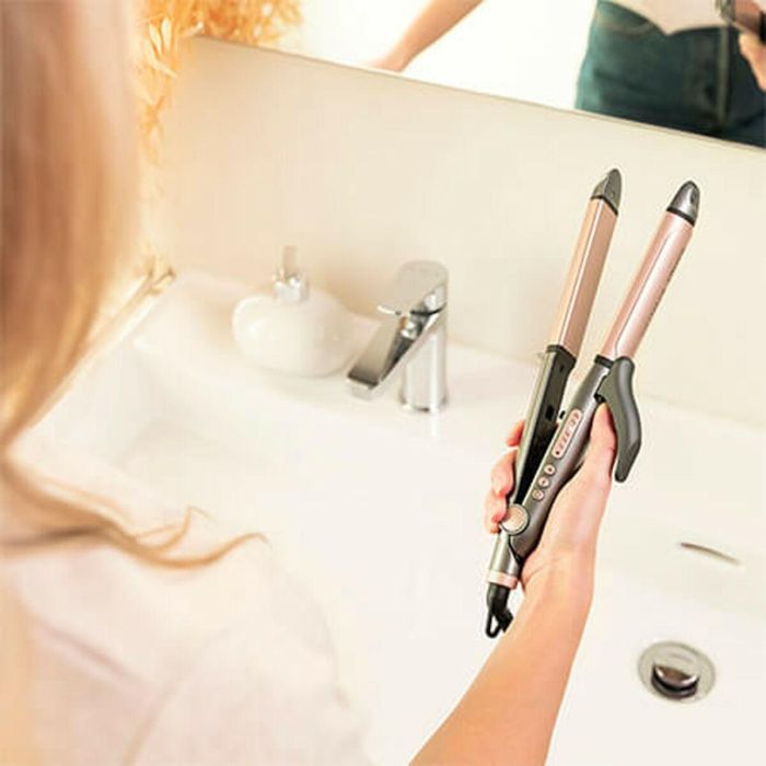 Cecotec Bamba RitualCare 1000 Ceramic 2in1 Plancha de pelo Caliente Gris, Rosa 82 W 2 m 3 Cecotec Bamba RitualCare 1000 Ceramic 2in1 Plancha de pelo Caliente Gris, Rosa 82 W 2 m 3