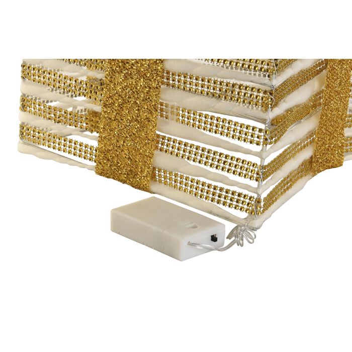 Regalo Navidad Moderna DKD Home Decor Dorado Blanco 25 x 25 x 25 cm Set de 3 2 Regalo Navidad Moderna DKD Home Decor Dorado Blanco 25 x 25 x 25 cm Set de 3 2