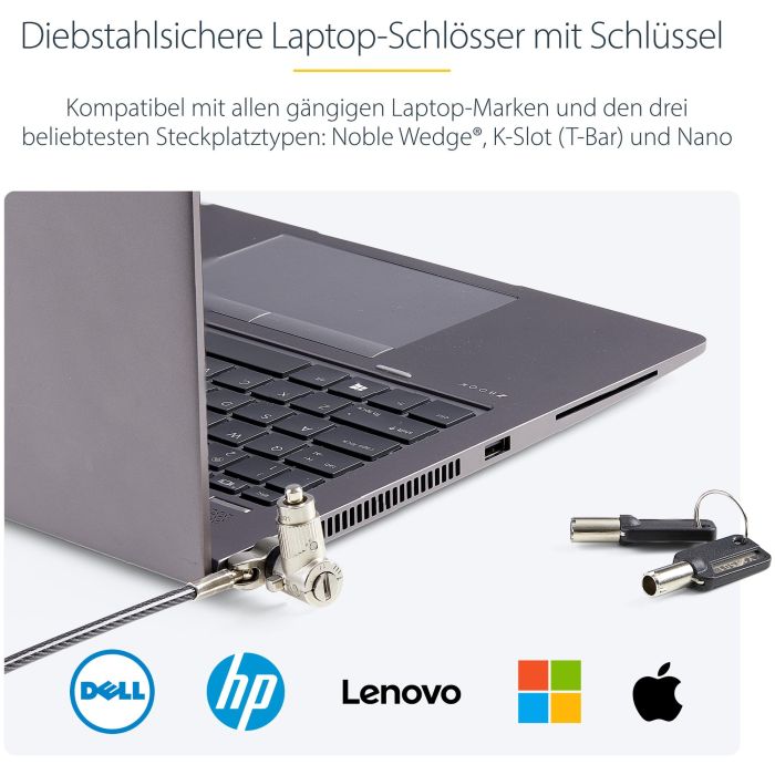Videocámara de Vigilancia Startech UNIVKA25-LAPTOP-LOCK 4