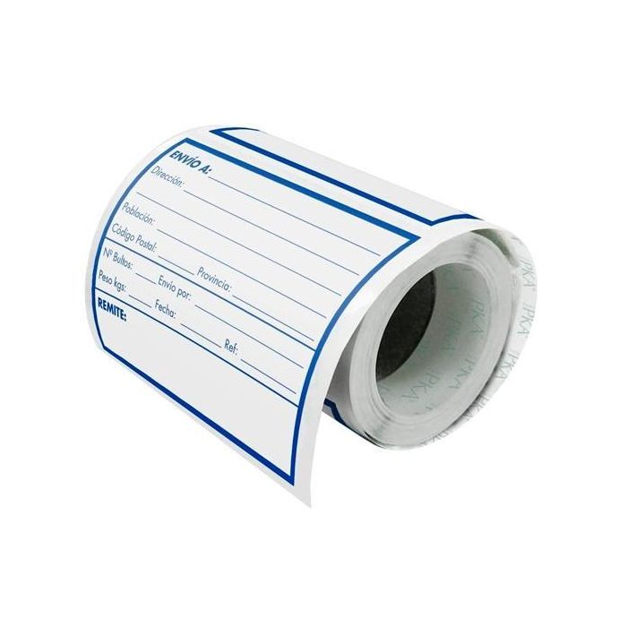 Dohe Packia Rollo Etiquetas Adhesivas Preimpresas Para Envíos - 109 X 82 mm - "Envío"
