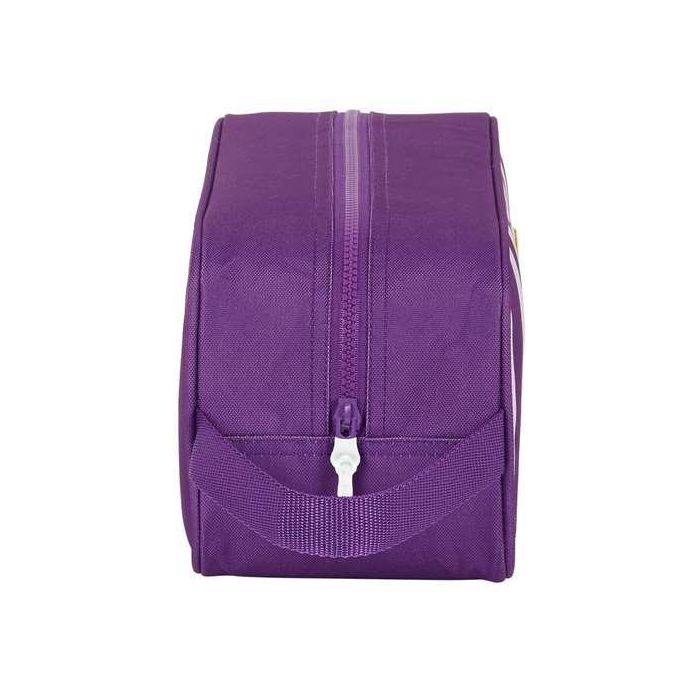 Zapatillero de Viaje Real Valladolid C.F. Blanco Morado 34 x 15 x 14 cm 1