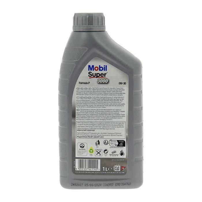 Aceite de motor sintético MOBIL S3000 - 0W30 Formula-P - 1 L 1