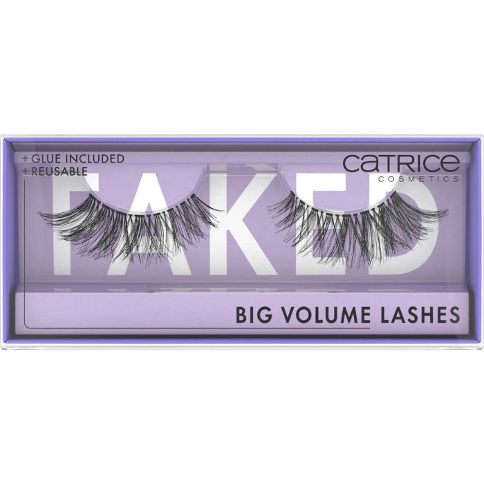 Catrice Pestañas Postizas FAKED Big Volume Lashes para un Look Impactante, Ultraligeras, Reutilizables, con Pegamento, 2 Unidades 0 Catrice Pestañas Postizas FAKED Big Volume Lashes para un Look Impactante, Ultraligeras, Reutilizables, con Pegamento, 2 Unidades 0
