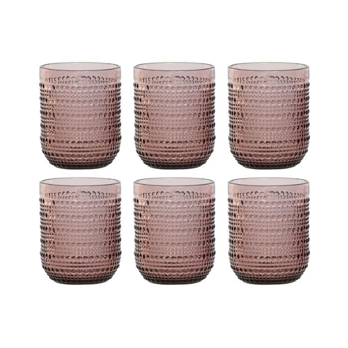 Vaso Basicos DKD Home Decor Rosa 8 x 10 x 8 cm Set de 6 0 Vaso Basicos DKD Home Decor Rosa 8 x 10 x 8 cm Set de 6 0