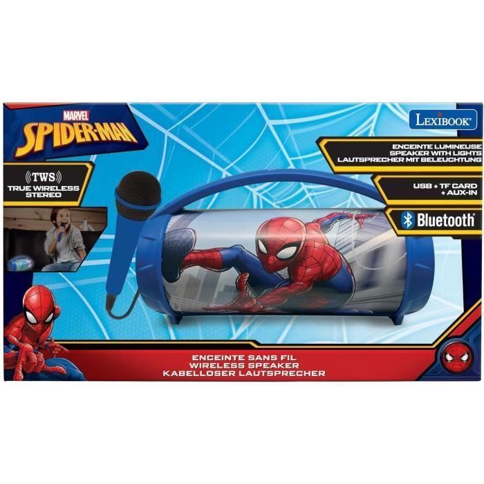 Altavoz Bluetooth Inalámbrico Iluminado con Micrófono Spider-Man 3 Altavoz Bluetooth Inalámbrico Iluminado con Micrófono Spider-Man 3