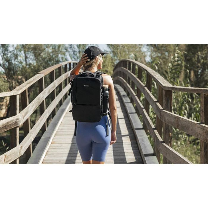 Numada Mochila Explorer Backpack B40, 20L, Negra, 40x25x20cm, Maleta Cabina Avión con Puerto USB y Compartimento Portátil 6