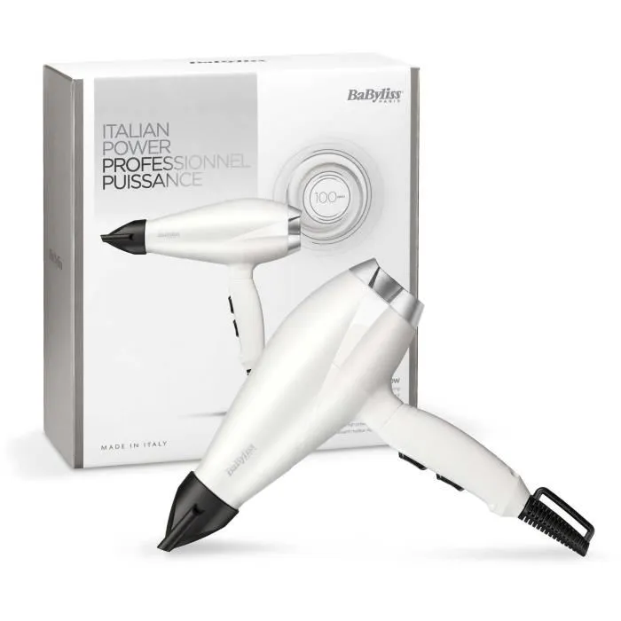 Babyliss Secador de Pelo 6704WE AC Speed Pro 2000W Motor AC 1