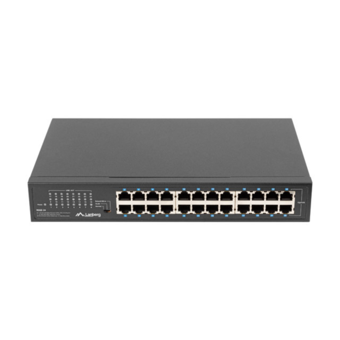 Lanberg RSGE-24 switch No administrado Gigabit Ethernet (10/100/1000) 1U Negro Lanberg RSGE-24 switch No administrado Gigabit Ethernet (10/100/1000) 1U Negro