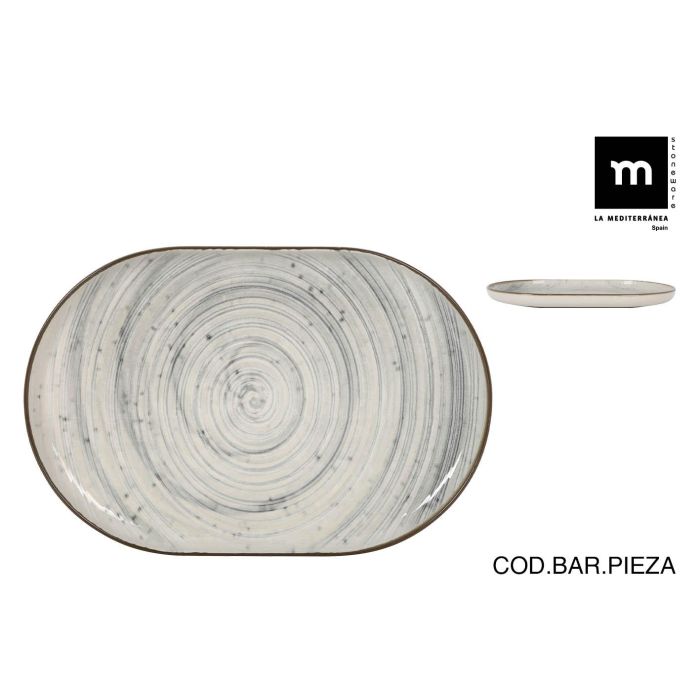 Fuente Ovalada Vortex Nordic Brillo 30x20x2.5 cm - Inde (12 Unidades) Fuente Ovalada Vortex Nordic Brillo 30x20x2.5 cm - Inde (12 Unidades)