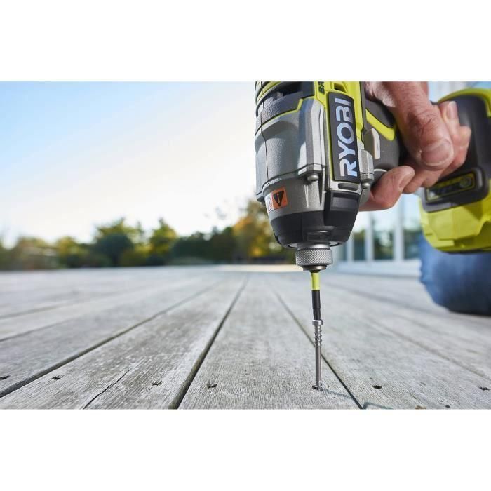 Caja a prueba de golpes RYOBI 10 accesorios atornillado (50 mm) 3 Caja a prueba de golpes RYOBI 10 accesorios atornillado (50 mm) 3