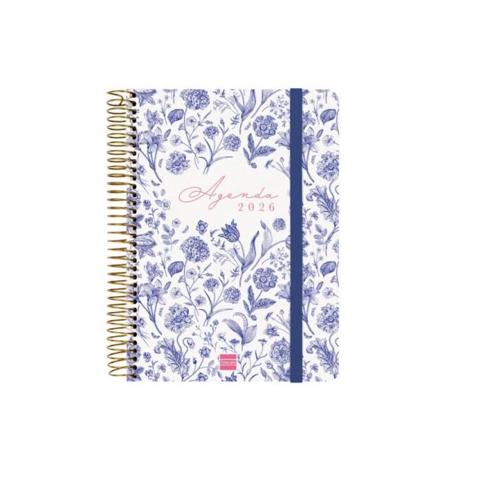 Finocam 627100126 Agenda Cloe E10-155X212 16 Meses Septiembre 2025 - Diciembre 2026 Semana Vista Horizontal Tapa Dura Azul Finocam 627100126 Agenda Cloe E10-155X212 16 Meses Septiembre 2025 - Diciembre 2026 Semana Vista Horizontal Tapa Dura Azul