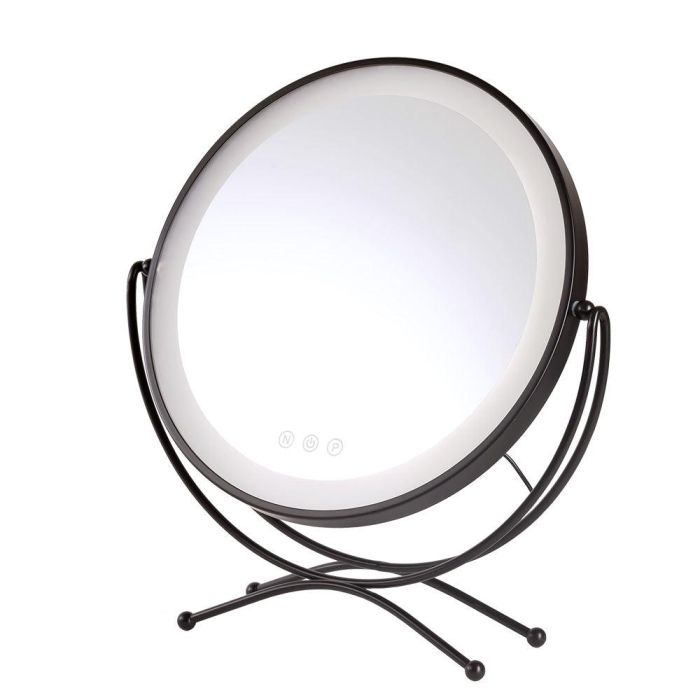 Espejo Iluminado Maquillaje LED 4200ºK 48x43Cm Negro 40.000H [SUN-KRS-430A-B Espejo Iluminado Maquillaje LED 4200ºK 48x43Cm Negro 40.000H [SUN-KRS-430A-B