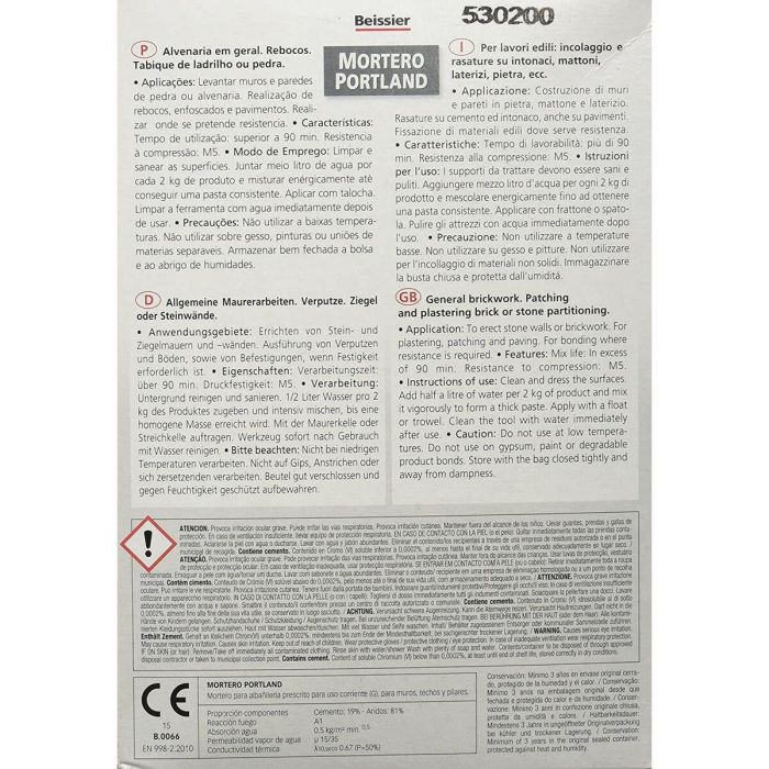 Mortero de obra Beissier 70303-001 Portland 3 Mortero de obra Beissier 70303-001 Portland 3