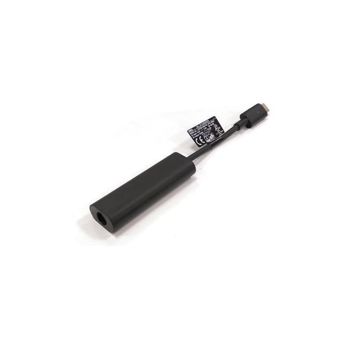 Dell Adaptador de corriente 7.4mm Barrel a USB-C para portátil | Carga de viaje | Negro