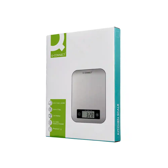 Q-connect KF19058 Báscula de Precisión Digital con Pantalla LCD, Capacidad 10 kg, Precisión 1 gr 8