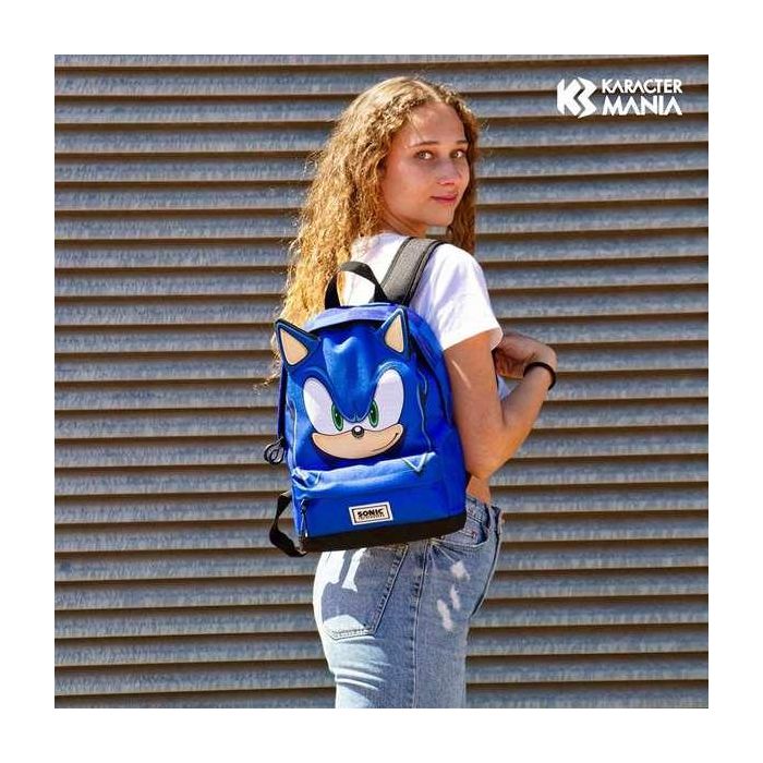 Karactermania Mochila Sonic HS FAN Heady Pq Sight 34x23x14 cm Azul Ripstop para Niños 3 Karactermania Mochila Sonic HS FAN Heady Pq Sight 34x23x14 cm Azul Ripstop para Niños 3