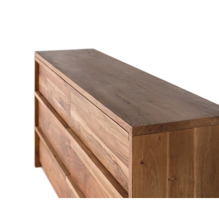 GINER Y COLOMER Aparador de Madera de Acacia Maciza Natural 150 cm 3