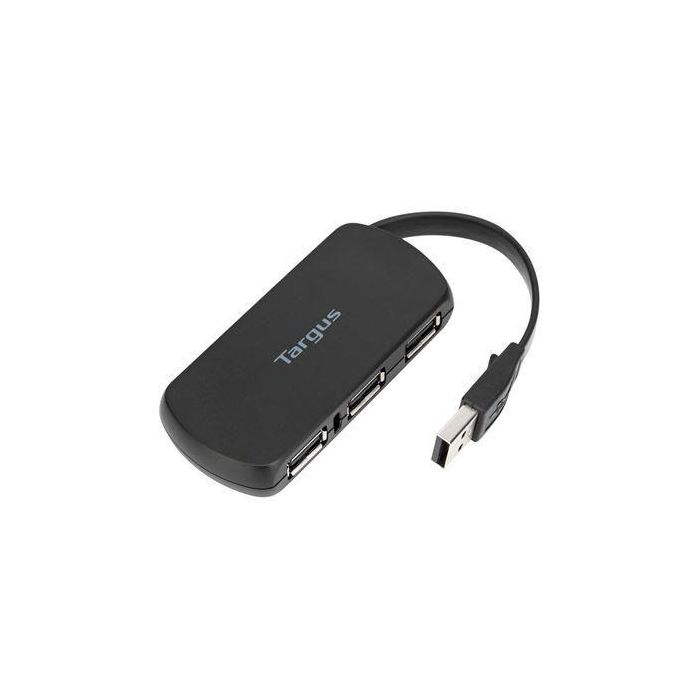 Targus ACH114EU Hub USB 2.0 de 4 Puertos 480 Mbps Negro
