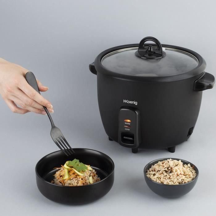 HKoeNIG ORYZA8 - Olla arrocera 1,8L - 700W - Recubrimiento antiadherente - Apagado automático - Patas antideslizantes - Mantiene caliente 4 HKoeNIG ORYZA8 - Olla arrocera 1,8L - 700W - Recubrimiento antiadherente - Apagado automático - Patas antideslizantes - Mantiene caliente 4
