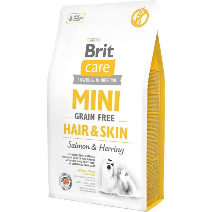 Pienso Brit Mini Hair&Skin Adulto Salmón Pescado 2 Kg 0