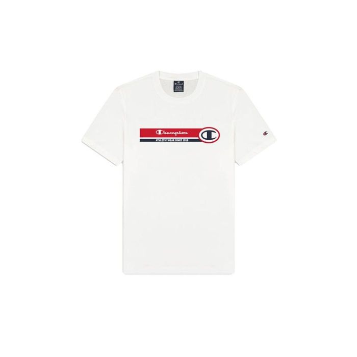 Camiseta de Manga Corta Hombre Champion Blanco S