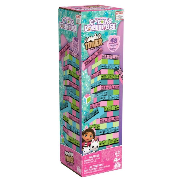 Spin Master SPI6066778 Gabby y la Casa Mágica - Torre Jenga: Juego de Habilidad y Equilibrio para 2 o Más Jugadores Spin Master SPI6066778 Gabby y la Casa Mágica - Torre Jenga: Juego de Habilidad y Equilibrio para 2 o Más Jugadores