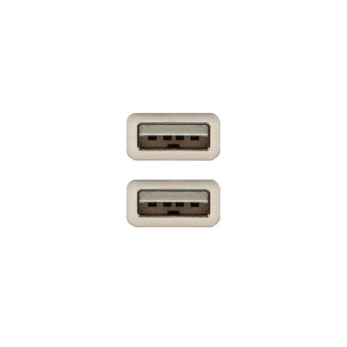 Nanocable 10.01.0304 Cable USB 2.0 Tipo A Macho a Macho, 3 metros, Beige 2 Nanocable 10.01.0304 Cable USB 2.0 Tipo A Macho a Macho, 3 metros, Beige 2