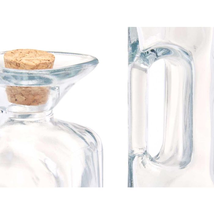 Aceitera Cuadrada Asa Tapon Corcho 330 Ml Vivalto 8X19CM (24 Unidades) 3 Aceitera Cuadrada Asa Tapon Corcho 330 Ml Vivalto 8X19CM (24 Unidades) 3