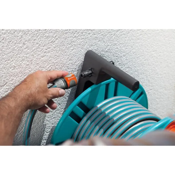Gardena 2650-20 Enrollador de Manguera de Pared con Guía para Manguera 1