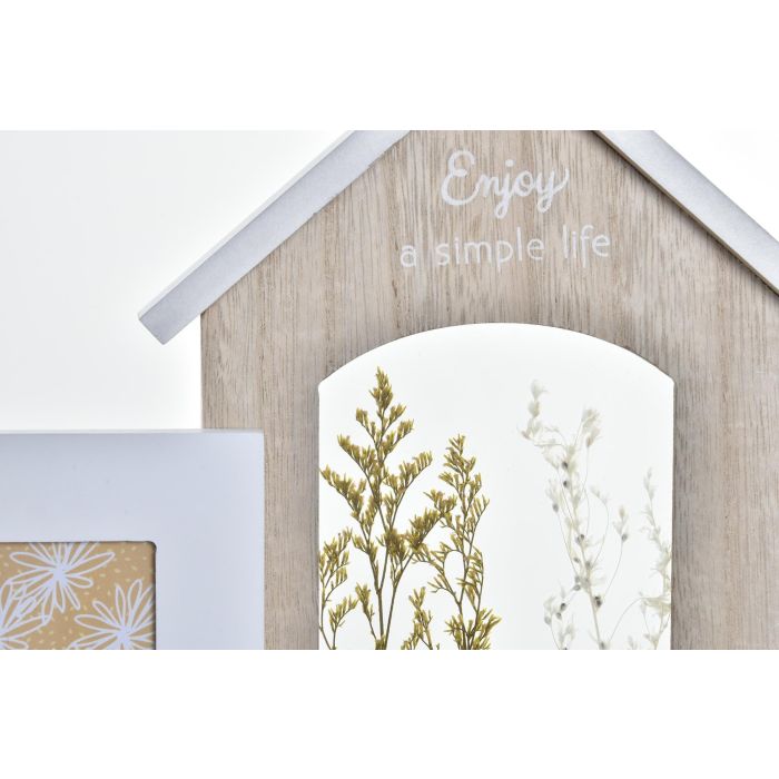 DKD Home Decor Marco Multifoto Urban con Detalles de Flor Marrón Blanco MDF Cristal Acabado Natural 42x7x29 cm (Pack 2 Unidades) 1 DKD Home Decor Marco Multifoto Urban con Detalles de Flor Marrón Blanco MDF Cristal Acabado Natural 42x7x29 cm (Pack 2 Unidades) 1
