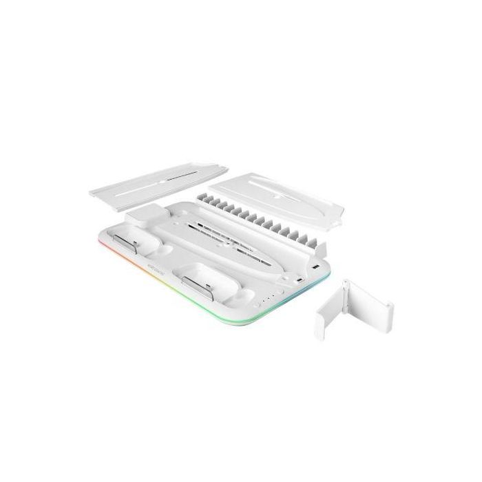 Soporte Multifunción RGB para PS5 Mars Gaming MPS5-B2/ Blanco 1 Soporte Multifunción RGB para PS5 Mars Gaming MPS5-B2/ Blanco 1