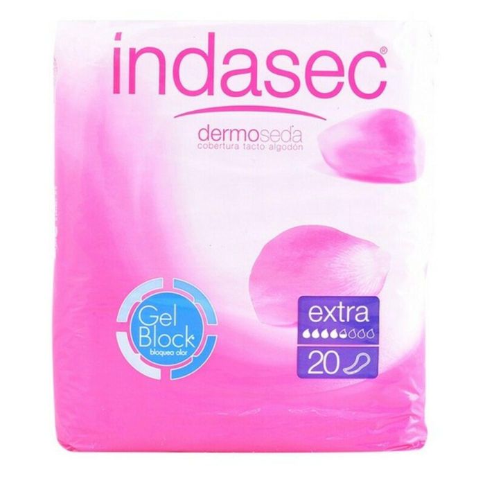 Indasec DISCREET Compresa Incontinencia Extra, Mujer, Ultrafinas con Tecnología Innovathin, Neutraliza Olores, 20 Unidades 3