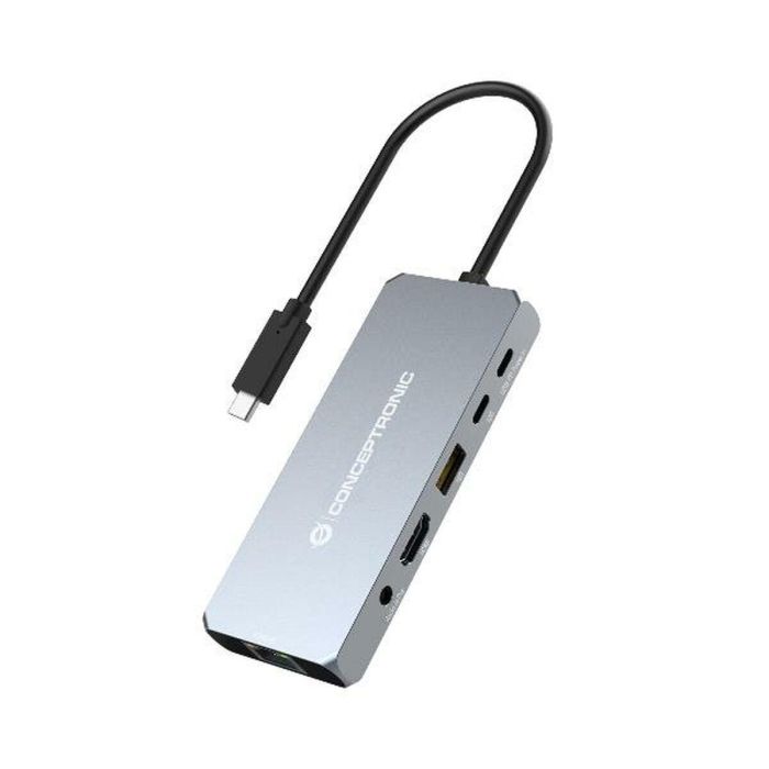 Conceptronic Docking USB-C 6in1 USB4 40Gbps 1xHDMI 8K 2xUSB-A 10Gbps 1xUSB-C 10Gbps 1xRJ45 2.5Gb 1xAudio 1xUSB-C Alimentacion 100W Conceptronic Docking USB-C 6in1 USB4 40Gbps 1xHDMI 8K 2xUSB-A 10Gbps 1xUSB-C 10Gbps 1xRJ45 2.5Gb 1xAudio 1xUSB-C Alimentacion 100W