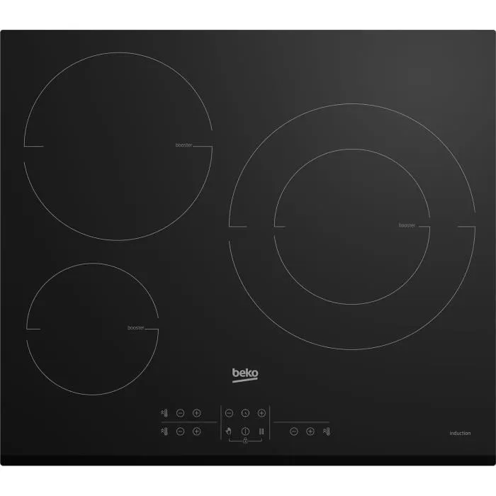 Beko Placa de Inducción HII63200MTB 3 fuegos 58x51 cm 0 Beko Placa de Inducción HII63200MTB 3 fuegos 58x51 cm 0