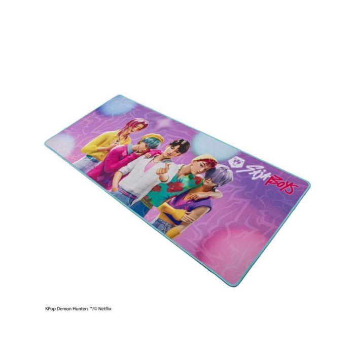 Cinereplicas Alfombrilla de Escritorio XL Kpop Demon Hunters Saja Boys - 80 x 35 cm - Superficie Micro-Texturizada, Base Neopreno - Diseño Oficial Netflix