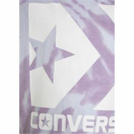 Camiseta de Manga Corta Infantil Converse Tie Dye Ciruela