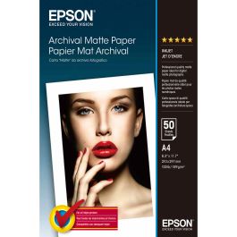 Epson Papel Mate Larga Duracion (Archival Matte Paper) A4, 50 Hojas, 192g. Precio: 20.9500005. SKU: B1JEL4MFQ3
