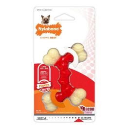 Mordedor de perro Nylabone Extreme Chew Doble Bacon Talla M Nylon Termoplástico Precio: 13.95000046. SKU: S6100439