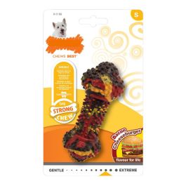 Mordedor de perro Nylabone Strong Chew Bacon Queso Hamburguesa Goma Talla S Precio: 13.95000046. SKU: S6103282