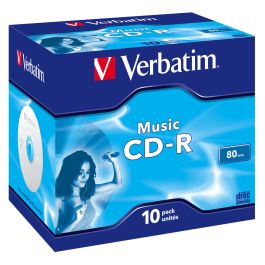CD-R Verbatim Music CD-R 700 MB Negro (10 Unidades)