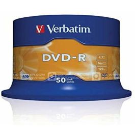 DVD-R Verbatim DVD-R Matt Silver 16x Plateado (50 Unidades)