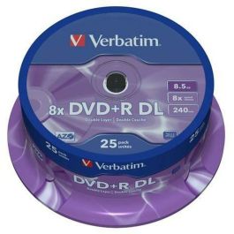 DVD-R Verbatim 25 Unidades 8,5 GB 8x Precio: 46.95000013. SKU: S8419659