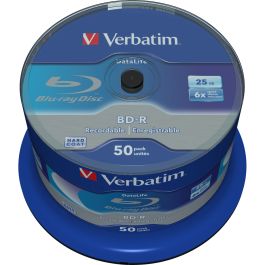 Blu-Ray BD-R Verbatim Datalife 50 Unidades 25 GB 6x Precio: 52.95000051. SKU: S8419661
