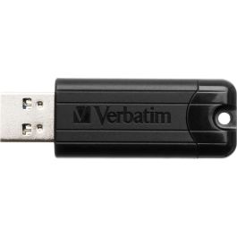 Verbatim Pendrive Pinstripe 64 grb High Speed Retráctil Usb 3.2 Negro