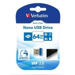 Memoria USB Verbatim Store 'n' Stay NANO Azul Negro 64 GB Precio: 9.9499994. SKU: S7728060