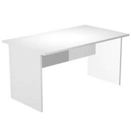Artexport Mesa escritorio presto 160 con patas panel laterales tablero de 22mm blanco Precio: 138.95000031. SKU: B1D2W64ZHF