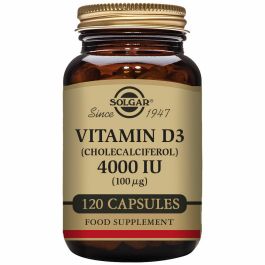 Vitamina D3 (Colecalciferol) Solgar 4000 iu