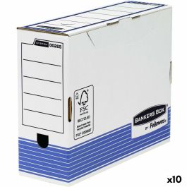 Caja de Archivo Fellowes Azul Blanco A4 100 mm (10 Unidades) Precio: 19.468899999999998. SKU: B16H3QHB4Z