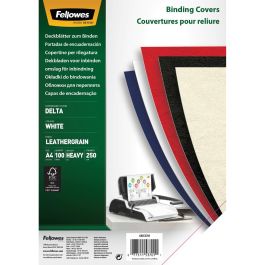 Fellowes pack de 100 portadas delta cuero blancas a4 250 gr. Precio: 20.50000029. SKU: S8407241